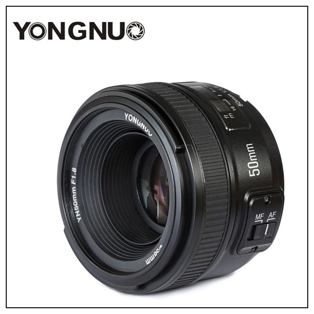 Объектив Yongnuo YN50mm F1.8 C/N большая Apeature автофокус для цифровой зеркальной камеры canon