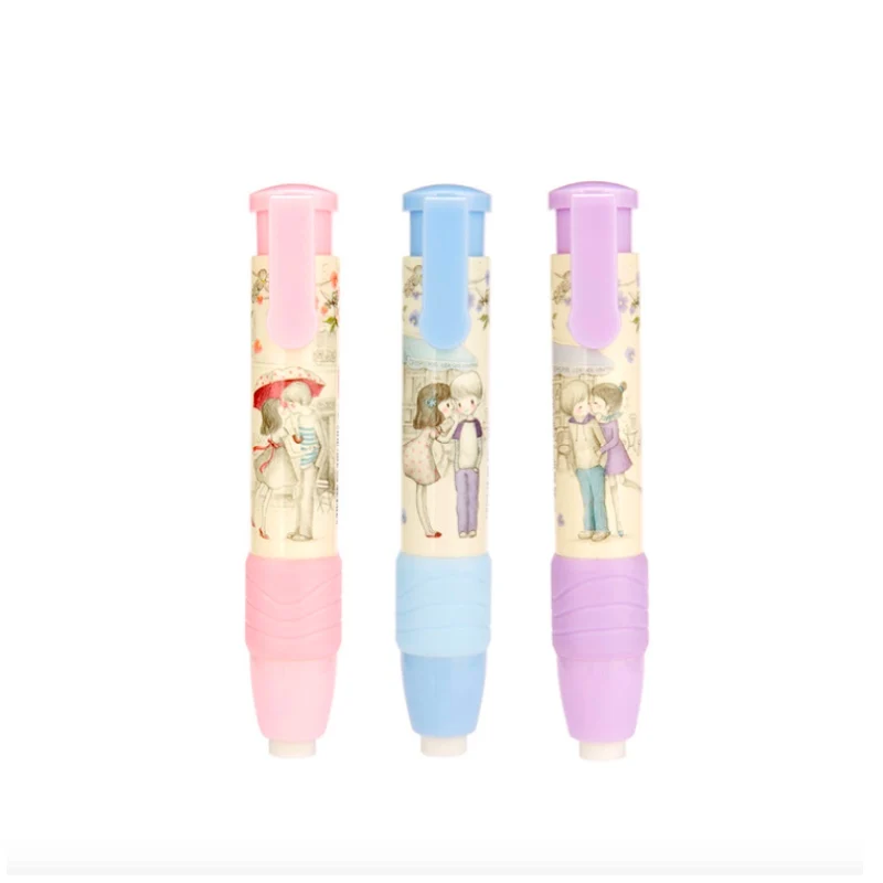 3 шт./лот креативный кавайный ластик резиновый автоматический многоцветный милый