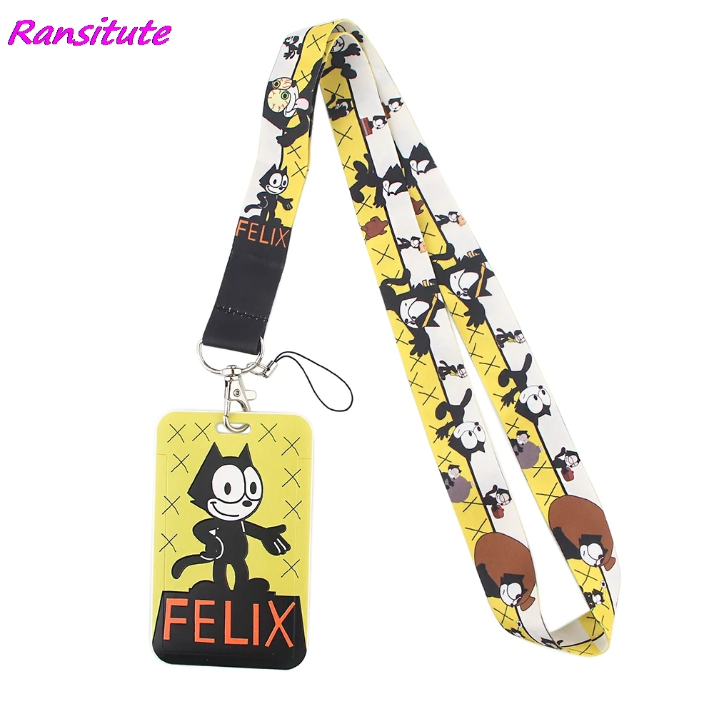 Крутой мультяшный шнурок ranlocte R1557 держатель для карт удостоверения личности
