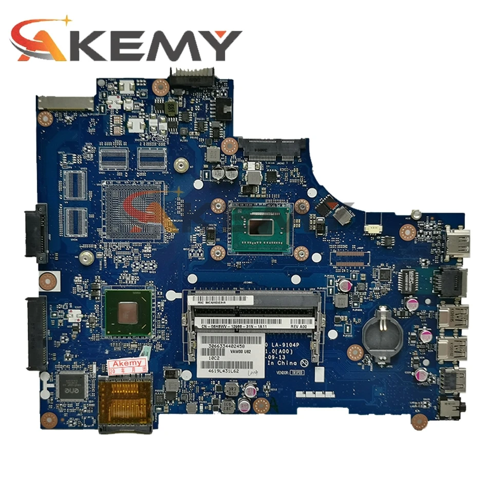 Оригинальная материнская плата для ноутбука DELL Inspiron 3521 Core SR0V5 Pentium 997 LA-9104P CN-0YN8TC