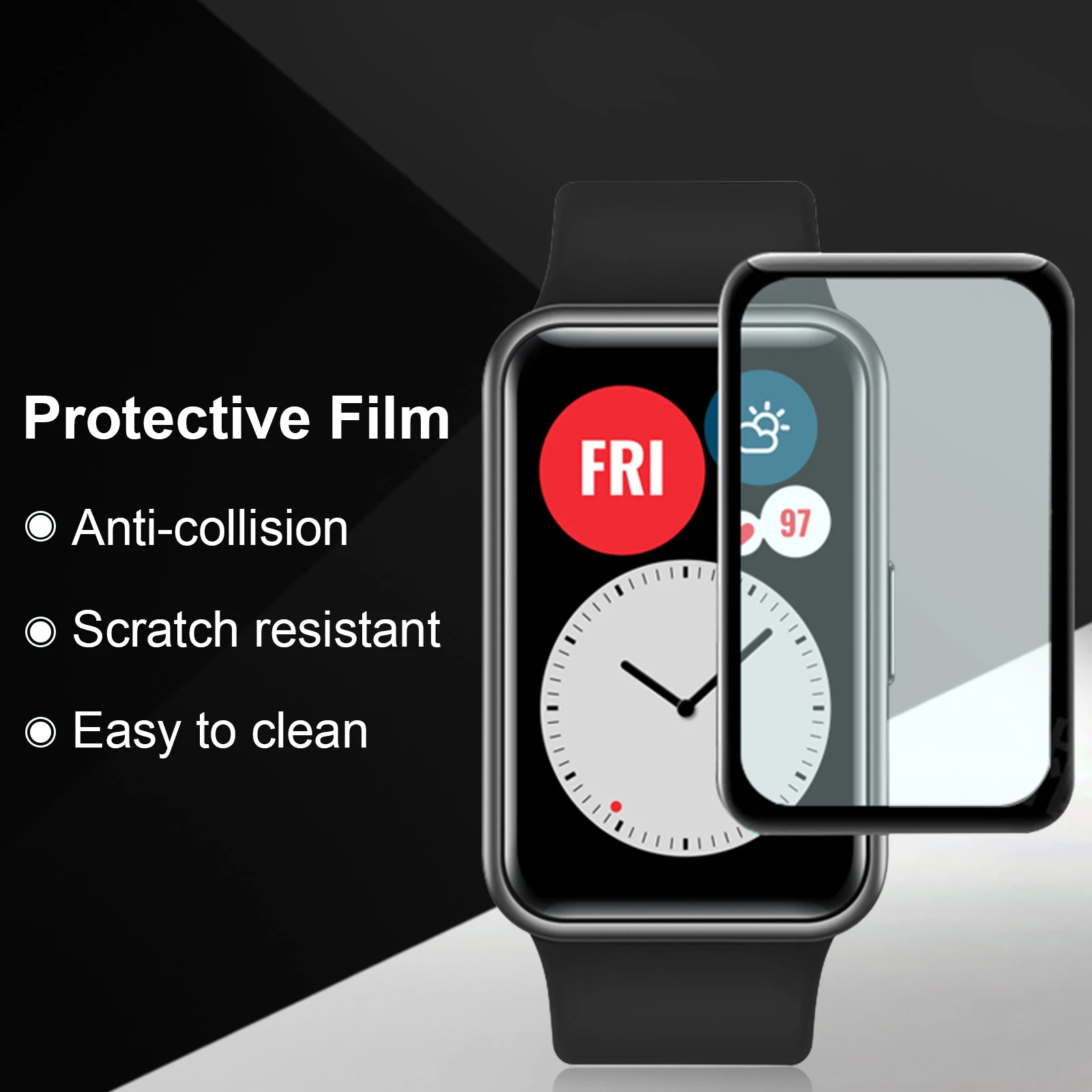 Защитная Гидрогелевая пленка для Huawei Watch Fit Защита экрана (не стекло) защитная