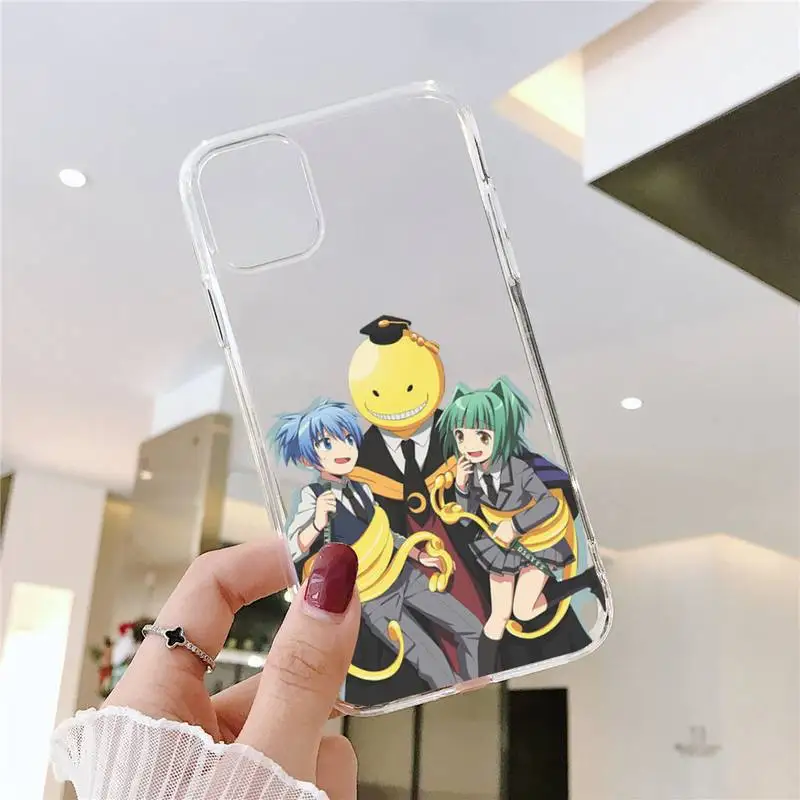 

Assassination Classroom Phone Case Transparent Clear for iPhone 11 12 mini pro XS MAX 8 7 6 6S Plus X 5S SE XR 2020