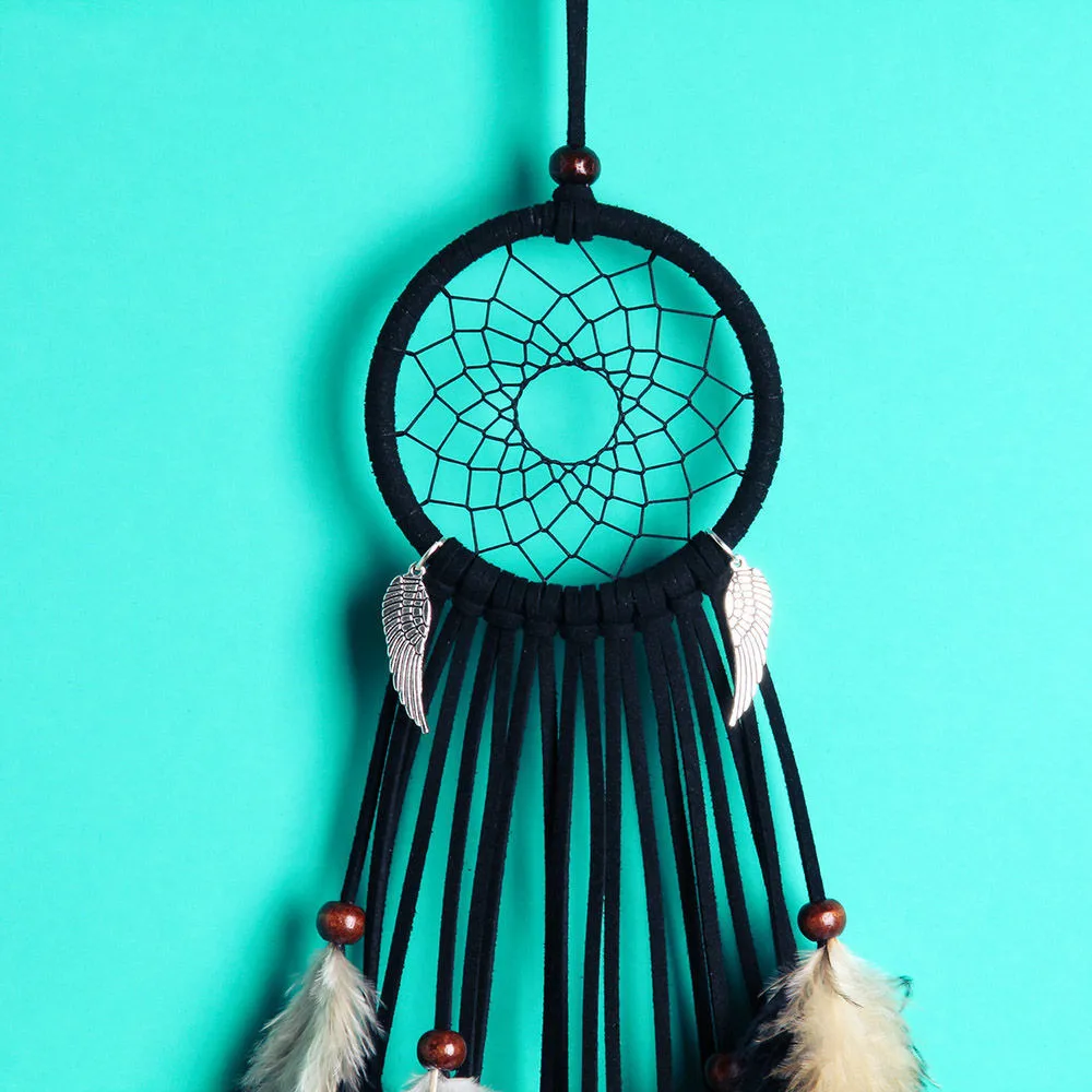 

Dreamcatcher dream catcher single ring feather pendant creative balcony living room bedroom home decoration wind chimes