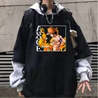 Пуловер с принтом Ace, свободная толстовка унисекс, цельный топ с длинным рукавом