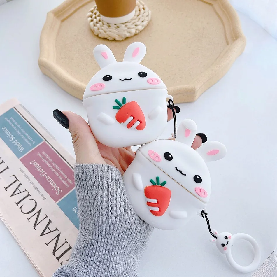 3D чехол для наушников Airpods Pro силиконовый милая лягушка Стич Мультяшные