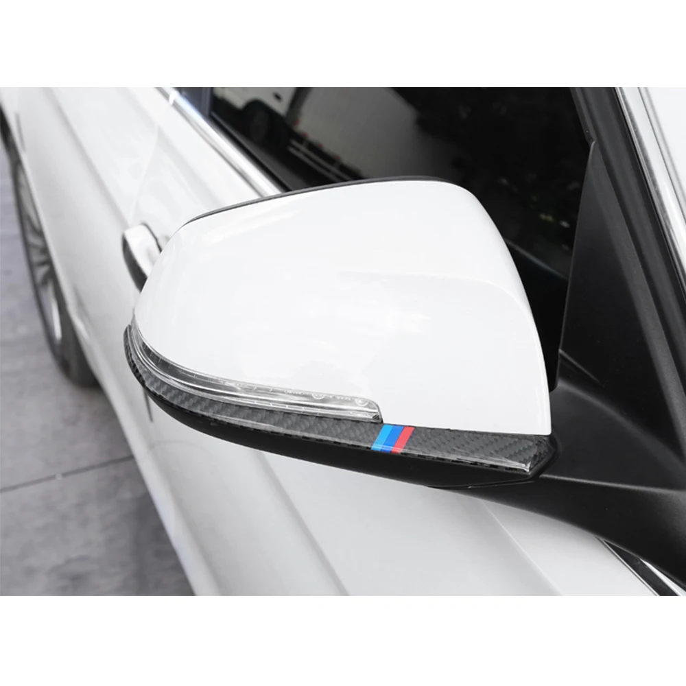 2 шт. наклейки из углеродного волокна для зеркала заднего вида BMW|Зеркала и крышки|