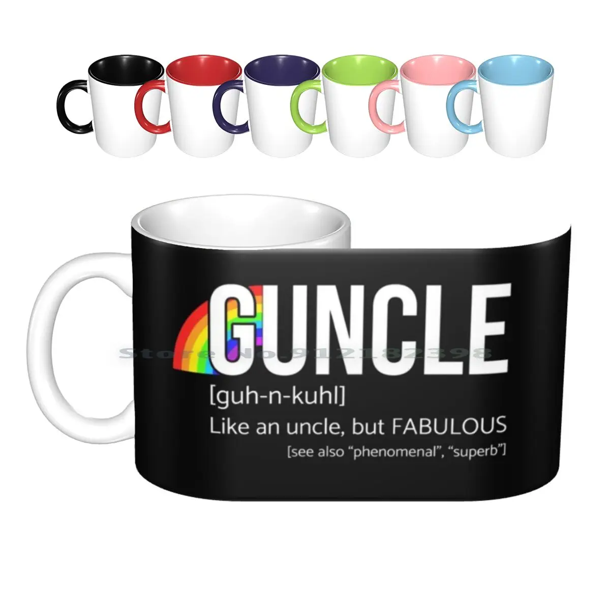 

Забавные подарки Guncle для геев, керамические кружки, кофейные чашки, кружка для молока, чая, кружка, дядюшка, гей-Дядюшка, семья