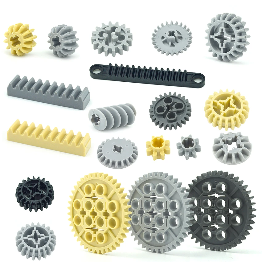 

Technical Gear Bricks Part Worm Rack Classic Accessories Creator MOC Train Car Crane Model DIY Building Blocks 32494 32239 62821