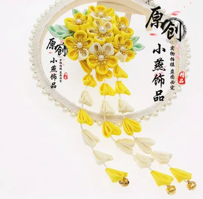 Улучшение старинная женская заколка для волос Sakura аксессуары Колокольчик в