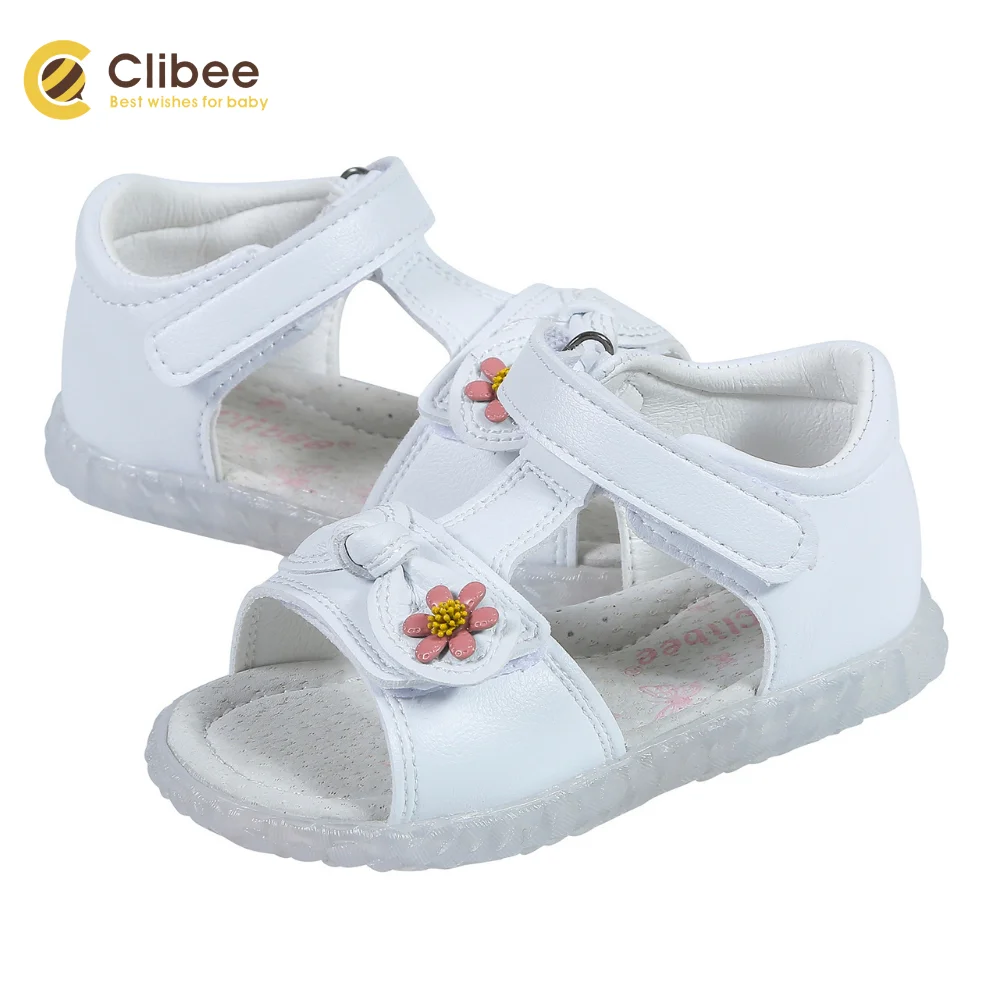 Сандалии для девочек кожаные со светодиодной подсветкой | Детская одежда и обувь