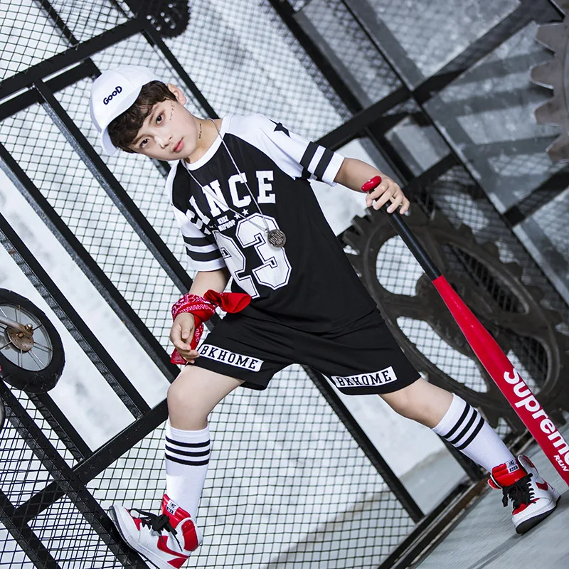 Одежда для джазовых танцев взрослых одежда сцены куртка и штаны рубашка детей