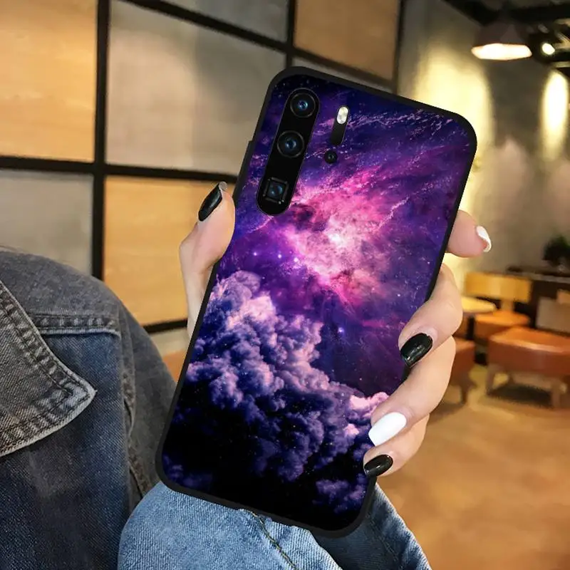 

Interstellar Purple Space Star Phone Case Funda For Huawei P9 P10 P20 P30 Lite 2016 2017 2019 plus pro P smart