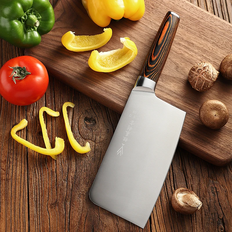 Ножи кухонные кованые ручной работы из высокоуглеродистой стали широкий резец