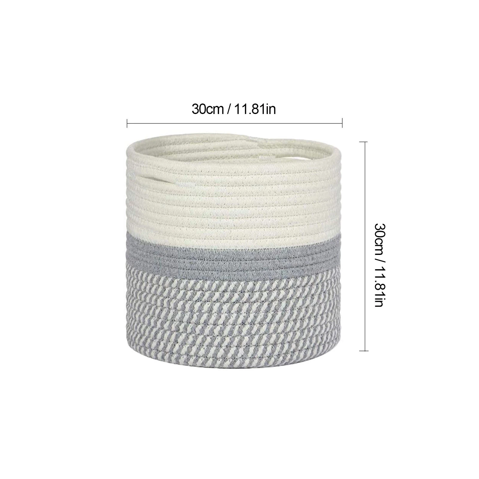 

Hand-woven Cotton Rope Storage Baskets Home Large Flower Pot Household Decoration Sundries Toys Organizer Flower Girl Basket