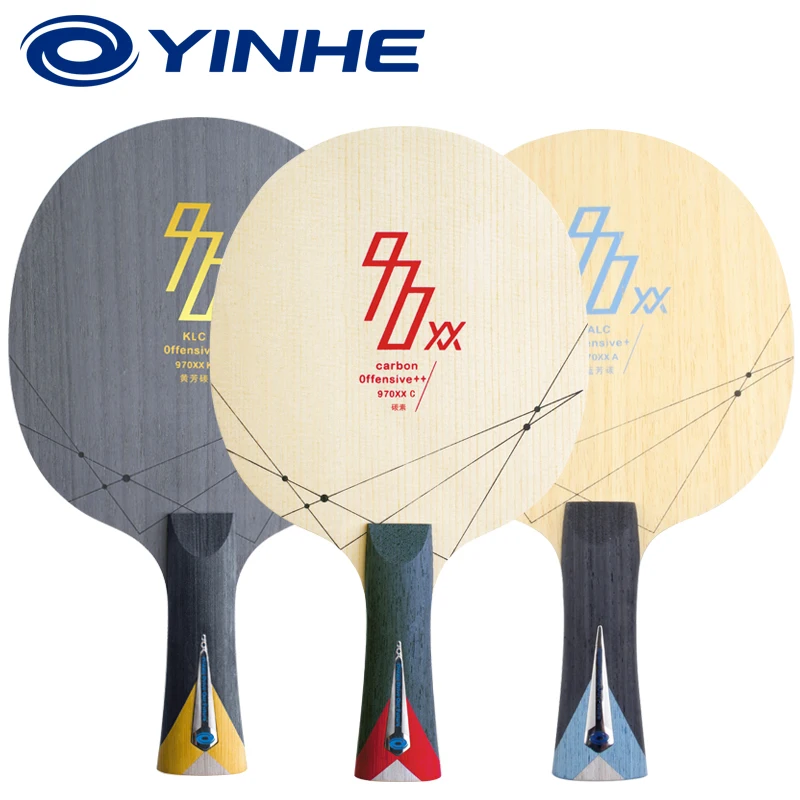 YINHE 970XX series table tennis blade C.T.T.A.A. YINHE Professional 5 ply wood with 2 ply carbon fiber ping pong bats