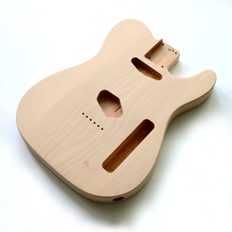 DIY Незаконченный Альдер Стандартный Телескопический корпус гитары для ручной