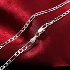 Ожерелье женское из серебра 925 пробы, 5 шт.лот, 18 дюймов, 45 см