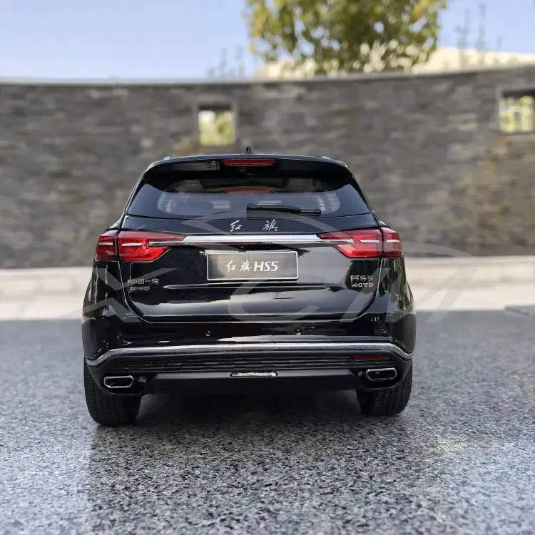 Литая под давлением модель автомобиля век Дракон Hongqi HS5 SUV 1:18(черный)+ маленький подарок