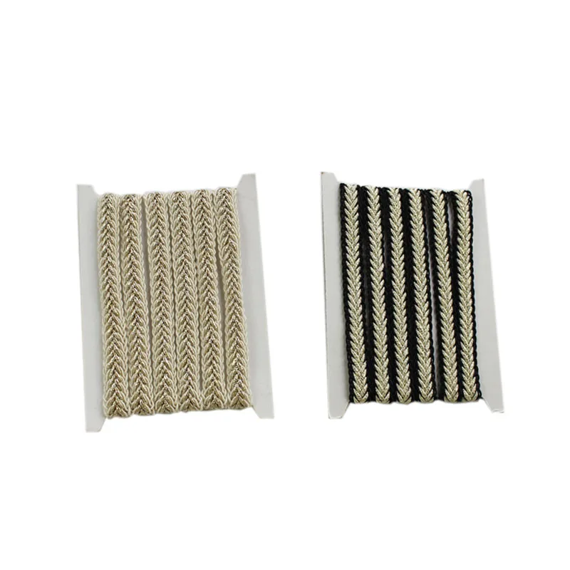 2 ярда 10 мм Золотая плетеная тесьма смешанный швейный аксессуар одежда сделай сам