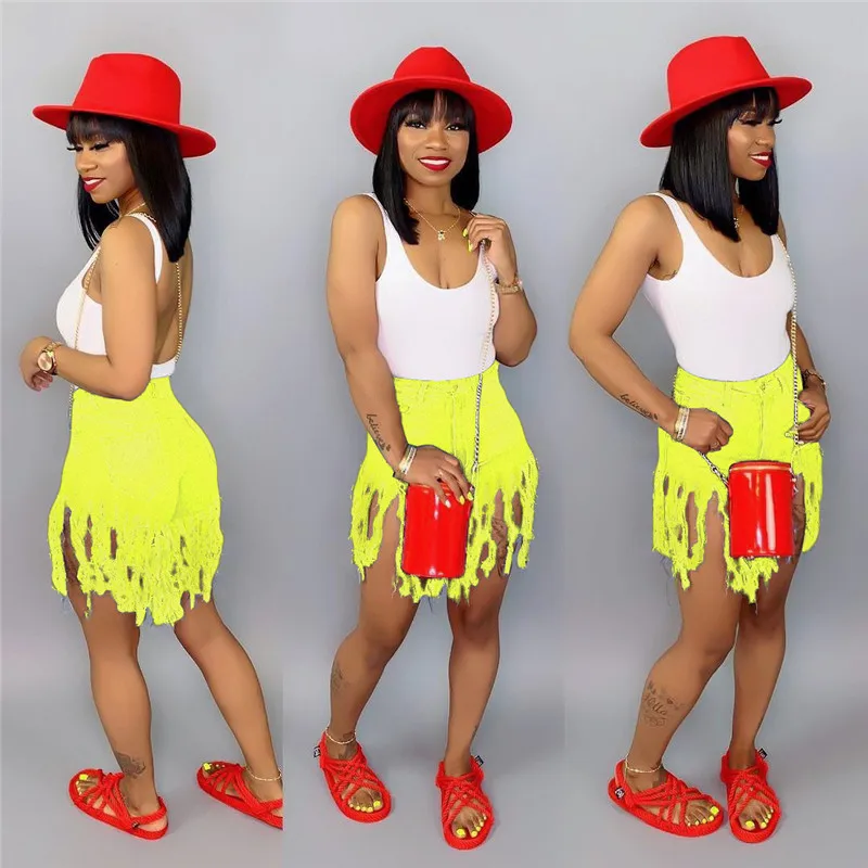 Шорты женские джинсовые с завышенной талией пикантные облегающие винтажные