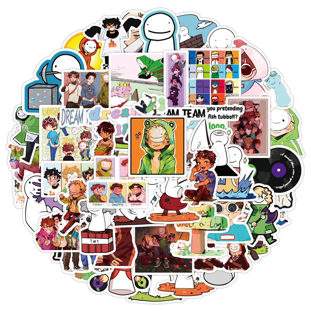 

10/30/50PCS Cartoon Dreamland Graffiti Waterproof Helmet Laptop Luggage Bike Skateboard Game Cute PVC Sticker Wholesale