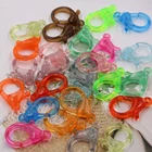 Брелок для ключей, 15 х25 мм, цветной прозрачный Пластиковый Карабин