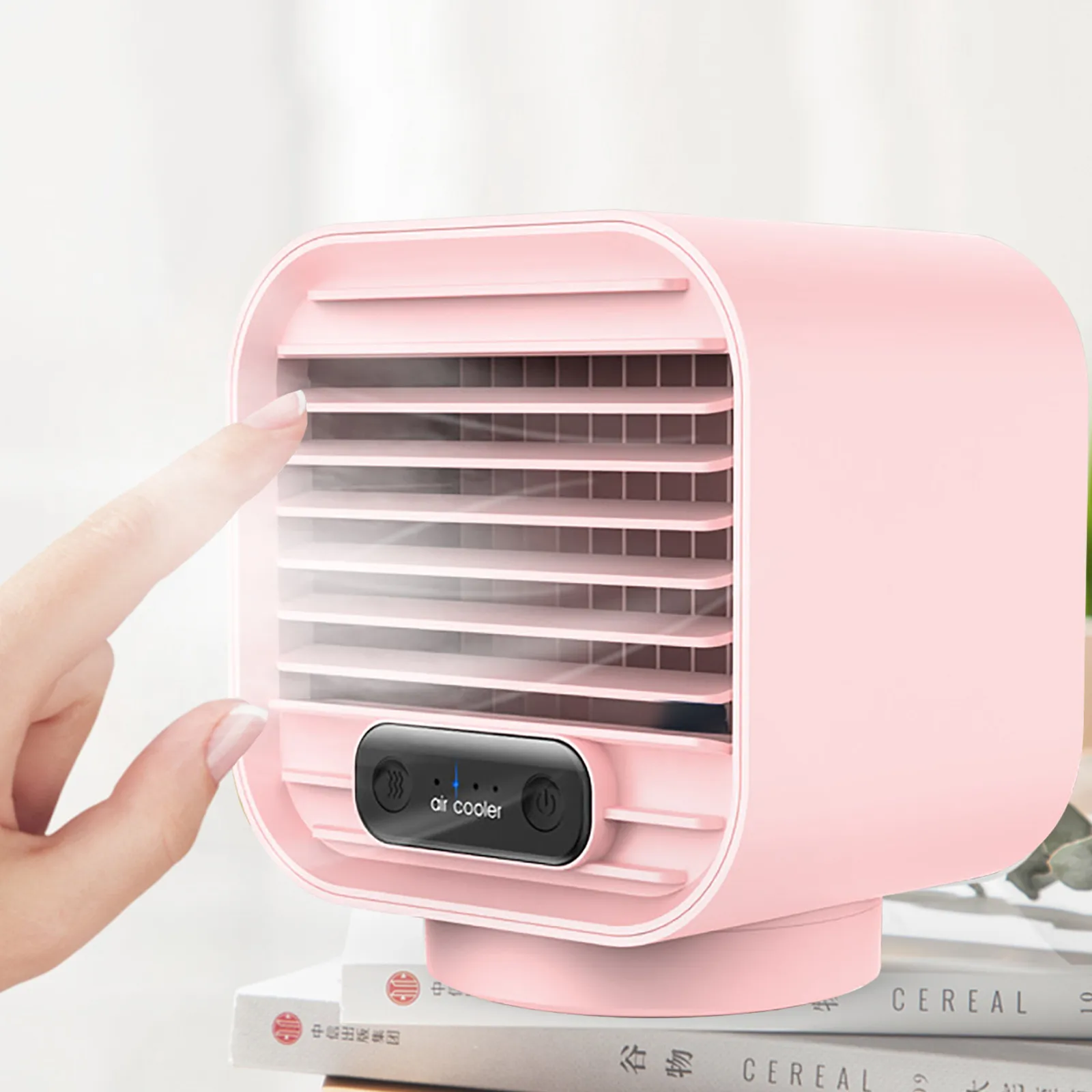

Portable Mini Air Conditioner Air Cooler Multi-function Humidifier Purifier Rechargeable Battery Operated Noiseless Evaporativ