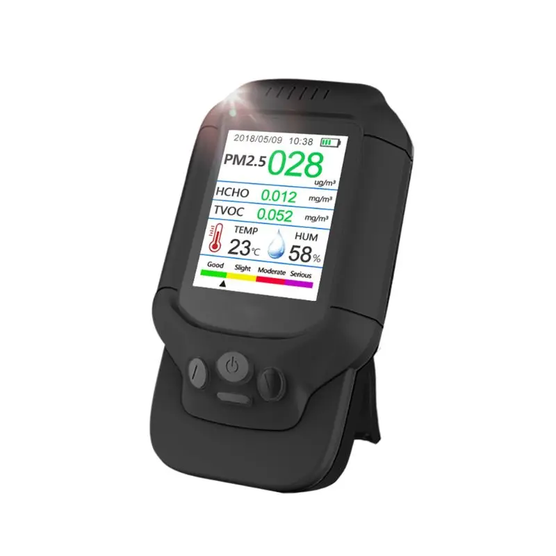 

Монитор качества воздуха P82E, датчик загрязнения воздуха, измеритель влажности и температуры с PM2.5/HCHO/AQI/TVOC