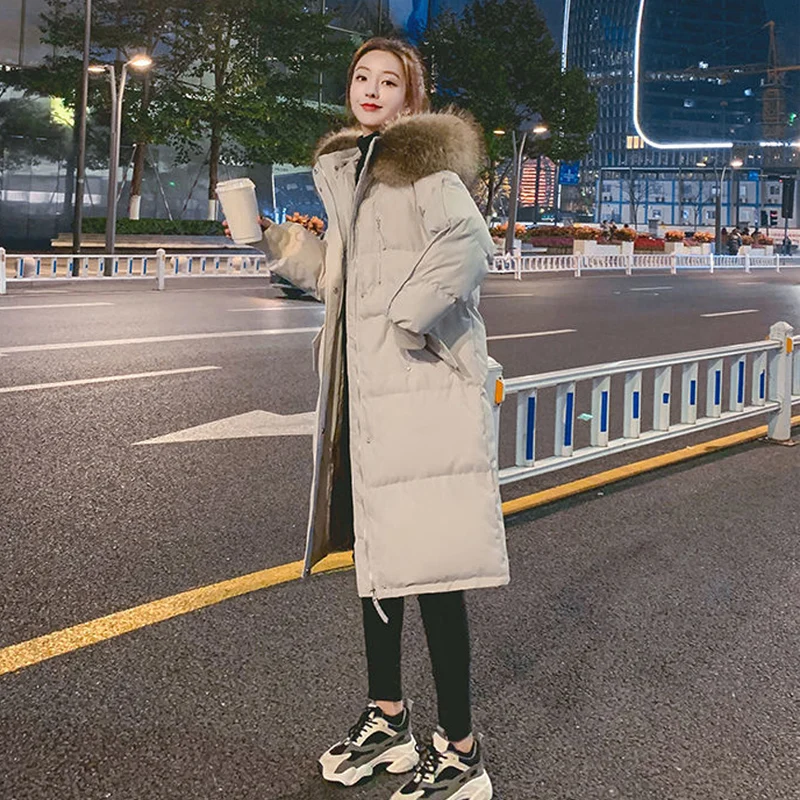 2022 New Winter Jacket For Women Warm Puffer Thick Jackets Coats Down Jacket Padded Long Parkas Jacket With Hooded