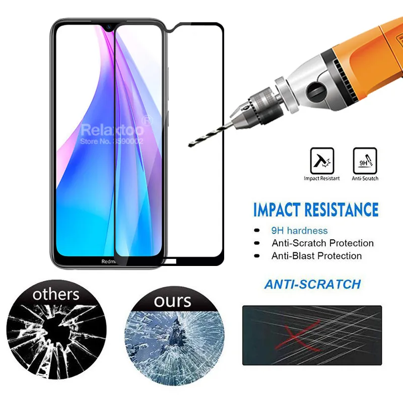2 в 1 Защитное стекло для камеры redmi note 8 t 6 3 дюйма|Защитные стёкла и плёнки