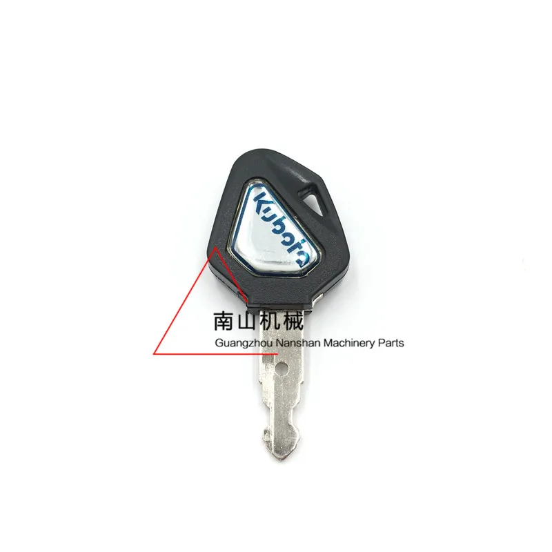 

For Kubota U15/30/135/155/161/163 excavator accessories ignition key start key door key quality excavator accessories with chip