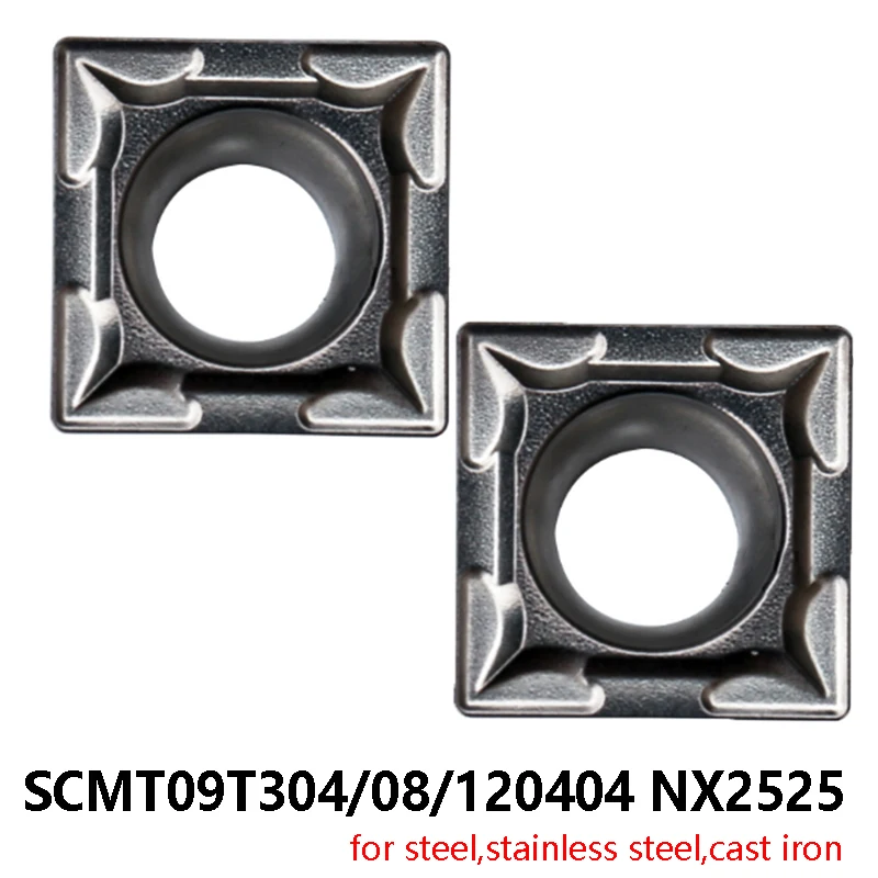 

Токарные пластины из нержавеющей стали SCMT120404 SCMT09T304 SCMT09T308 NX2525
