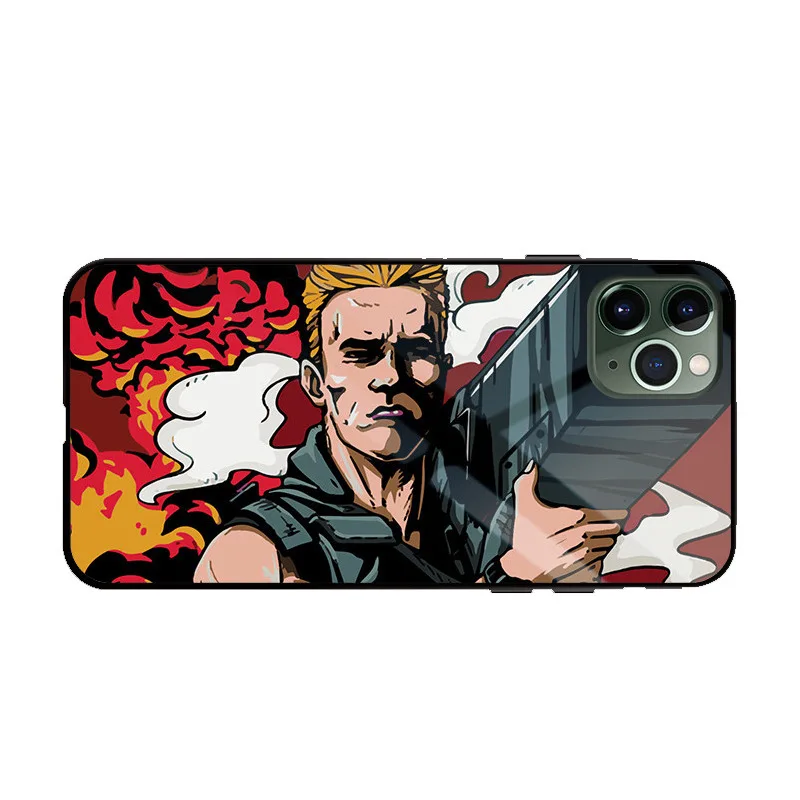 1pcs Arnold Schwarzenegger movie Commando 1985 poster glossy smooth tpu Hard case For iPhone 11 PRO MAX i11 pro coque Cover | Мобильные