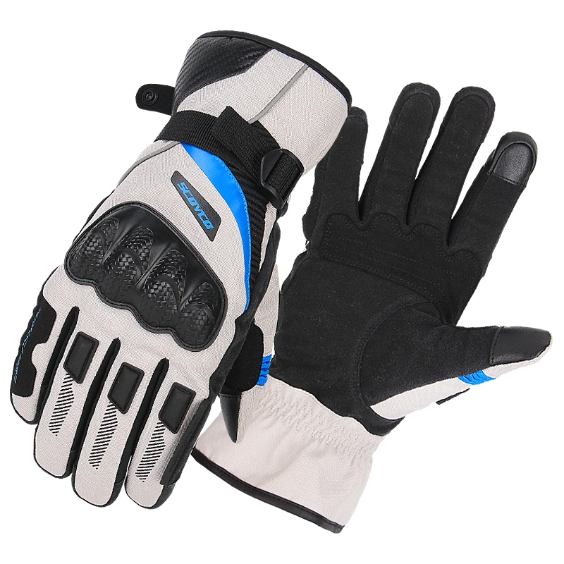 SCOYCO MC83 Motorcycle Gloves Waterproof Warm Knuckle Breathable Designed gloves Adjustable Cycling Riding MBX Scooter | Автомобили и