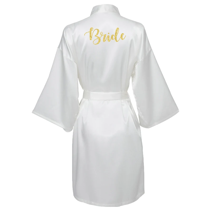 

YUXINBRIDAL Green Satin Silk Bride Robes Wedding Robes Bridesmaid Bride Dressing Gown Bridesmaid Robes Bridal Robes Sleepwear