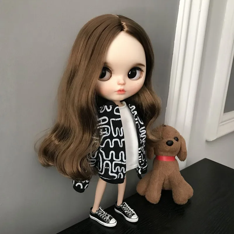 New 1/6 doll coat Graffiti Cardigan fashion Doll clothes ob24 ob27 azone19 Accessories For barbie | Игрушки и хобби