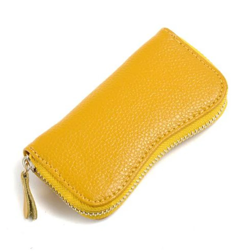 

New Fashion Multifunction Housekeeper Holders Women Men Leather Zipper Purse Bag Car Key Wallets