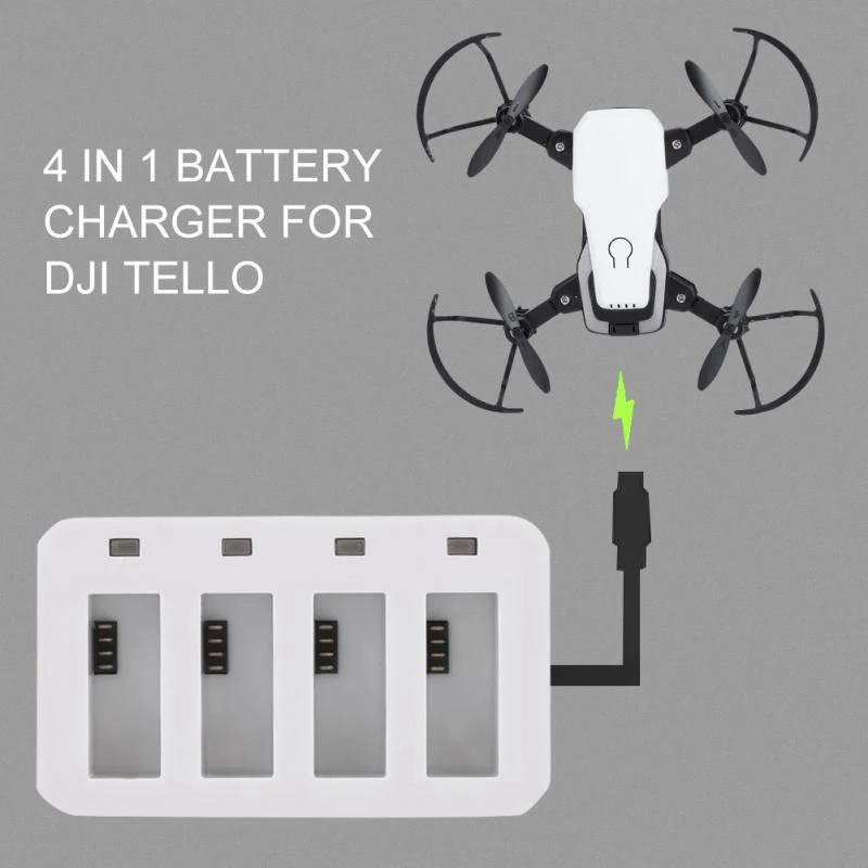 Зарядное устройство 4 в 1 с USB для DJI Tello Mini Drone 1100 мАч | Игрушки и хобби