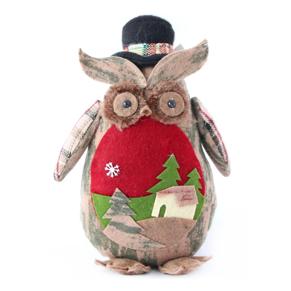 24*18 см мультфильм DIY сова игрушка рождественские игрушки дома дерево украшения