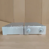 1pcs silver aluminum amplifier chassis box pre power amplifier case all aluminum amplifier enclosure ap52