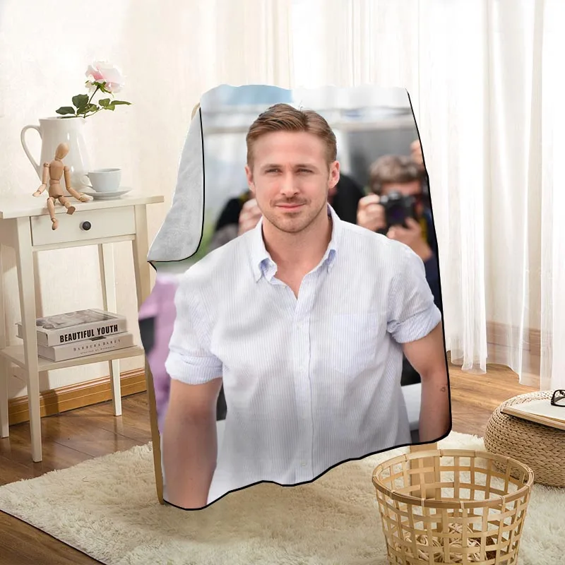 

Новое поступление, Райан Гослинг, мягкое одеяло с принтом, накидка на дом/диван/постельное белье, портативное дорожное одеяло для взрослых ...