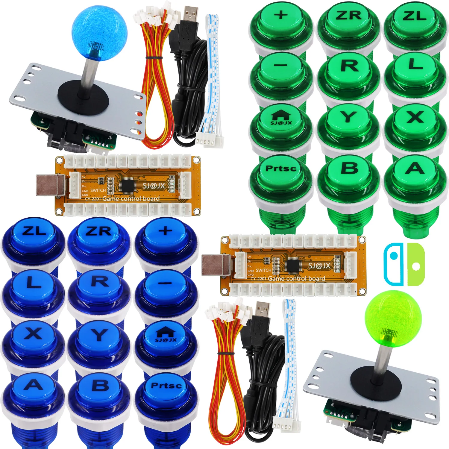 Игровой контроллер SJ @ JX USB кодировщик 2 игрока геймпад Cherry MX микропереключатель 8