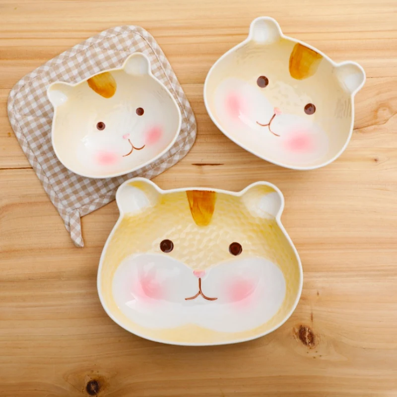 Набор детских обеденных тарелок керамическая кухонная тарелка посуда для