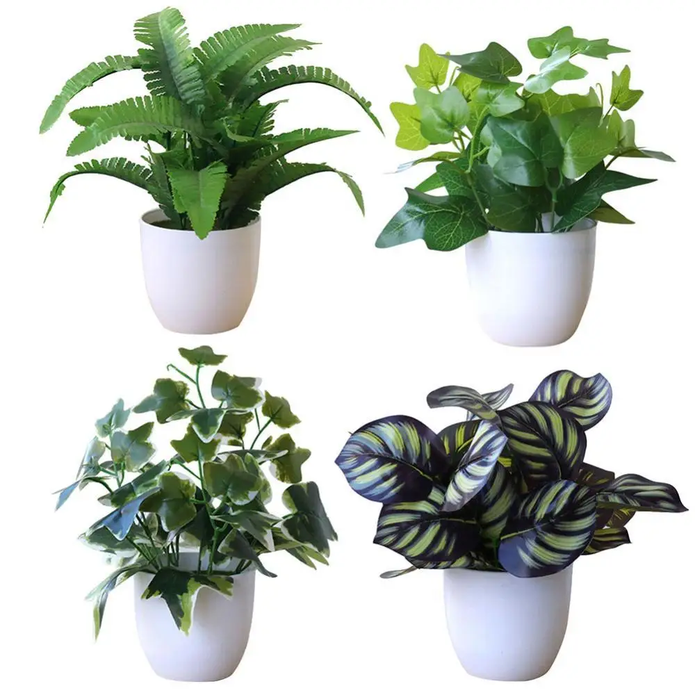 

Artificial Foliage Plant Potted Bonsai Party Mall Market Desktop Office Decor