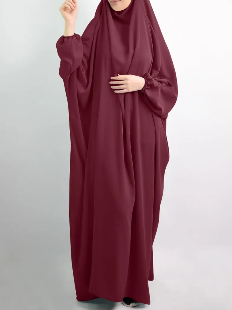 Abaya Dubai Turkey Muslim Hijab Dress Dubai Turkish Robe Dress Pleated Abaya European And American Plus Size Long Dresses