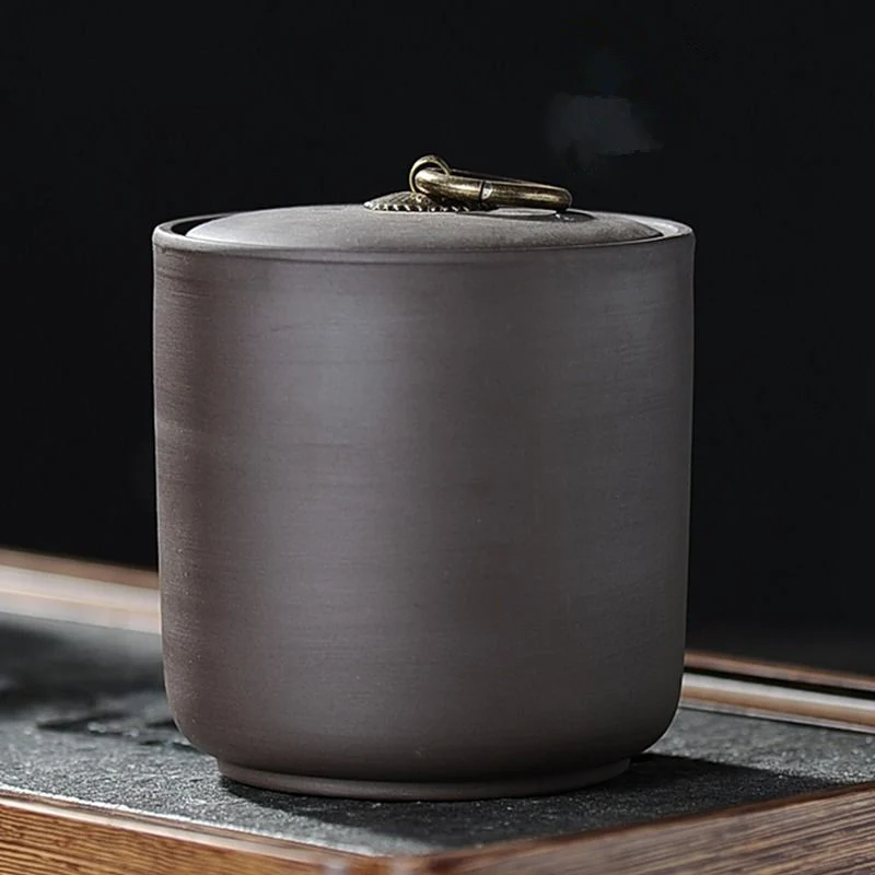 Новая банка для хранения чая кофе сахара банки трав фиолетовой глины коробка