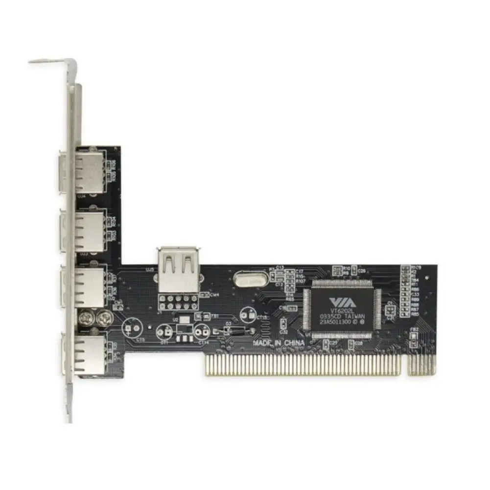Новый USB 2 0 адаптер карты расширения внутренняя и внешняя 480 Мбит PCI до 4 + 1 питания