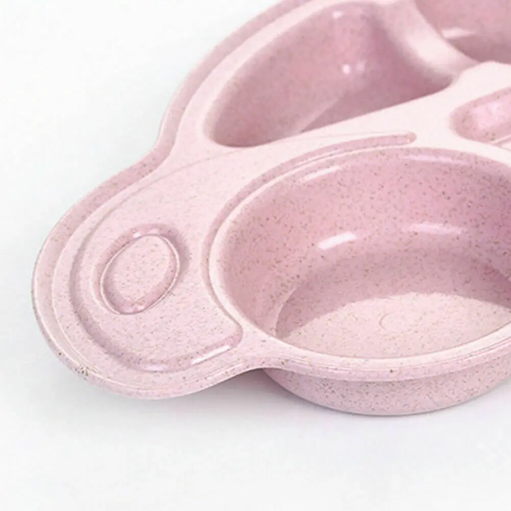 Детские миски ребенка экологически разделены Еда тарелки столовая посуда для