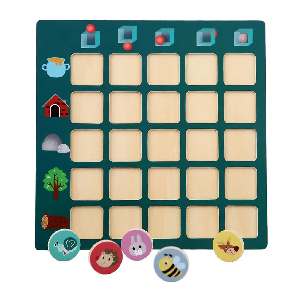 

Children Montessori Logic Thinking Boards Games Math Toys Set Animal Direction Cognition Matching Games Educational Wooden Toys