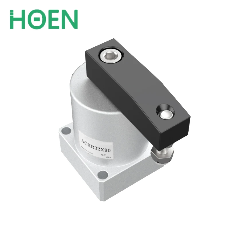 Цилиндрический вращающийся пневматический цилиндр с закрученным зажимом серии